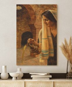 Woman At The Well 1 Canvas Wall Art Gift For Mom