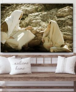 Woman At The Well Canvas Wall Art Gift For Mom