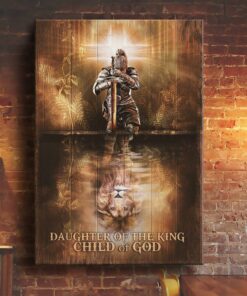 Woman Warrior Daughter Of The King Child Of God Canvas Wall Art