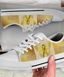 Fight Childhood Cancer Shoes Texture Low Top Shoes