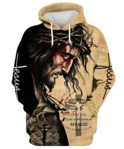 The Face Of Jesus - Way Maker Miracle Worker Promise Keeper My God Hoodie - Christmas Gift